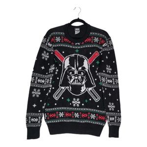 Star Wars Unisex  Black Holiday Christmas Sweater Pullover SZ M